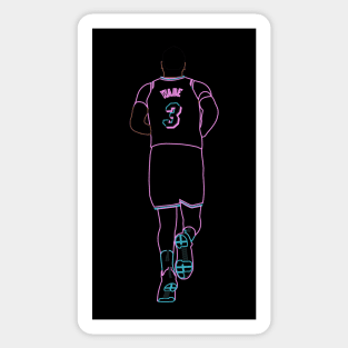 Dwyane Wade Miami Vice Neon Sticker